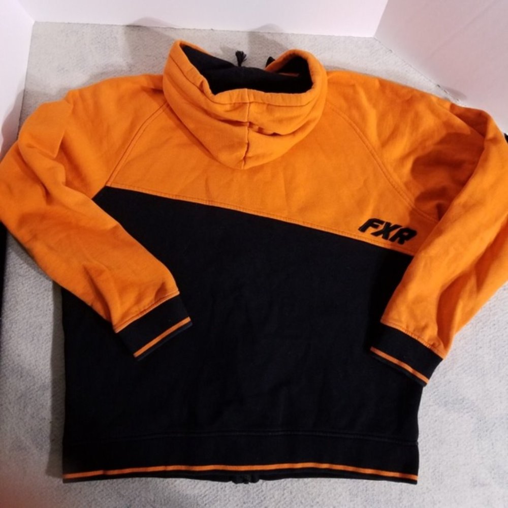 FXR Outdoor/Racing Orange & Black Zip-Up Hoodie - Picture 7 of 8